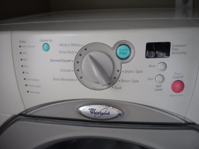 Whirlpool Duet front load Washer/Dryer with pedestal drawers. 8 yrs old and serviced.