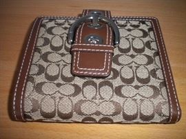 Coach wallet and coach bags.
