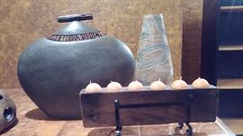 Pottery, candles and home deco