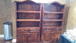 Bookcase hutch x2 matching
