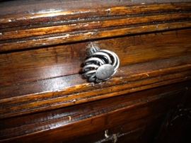 2 Solid wood rustic looking matching hutch/buffet bookshelves