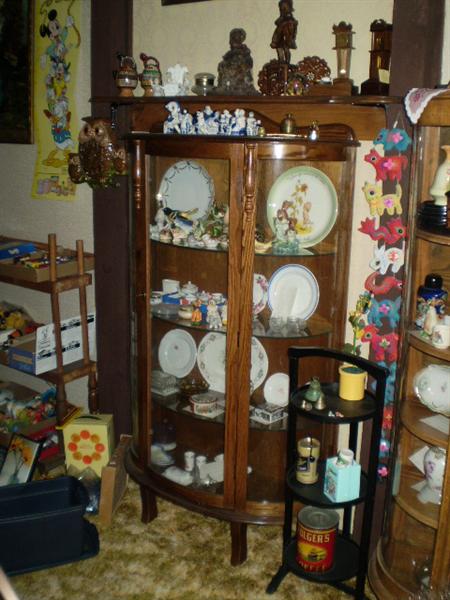 Newer curio cabinet.
