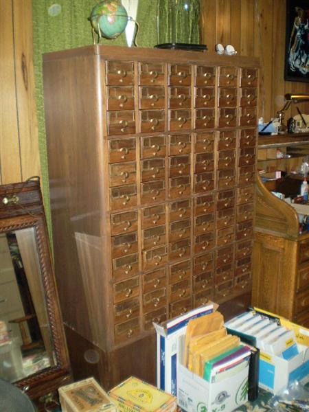 60 drawer card catalogue in great condition.
