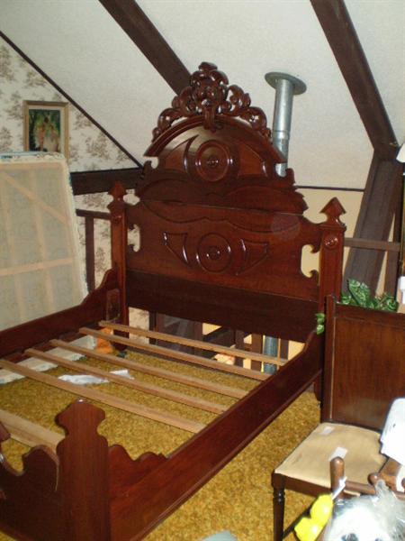 Victorian carved bed