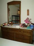 dresser with mirror