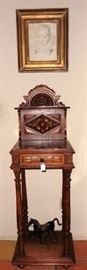 Antique wood stand
