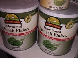 Storage food for a storm or hurricane