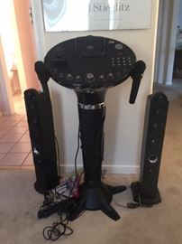 KAREOKE Machine with speakers and CDs 130.00