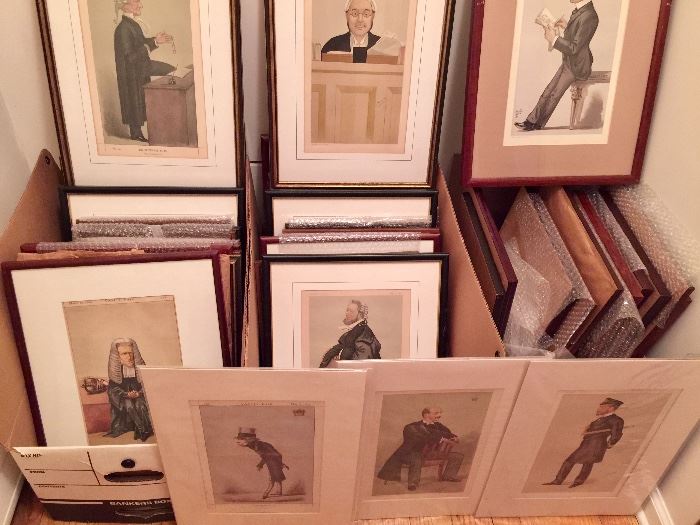 Large Collection of Vanity Fair Antique Prints