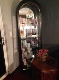 Lighted curio cabinet