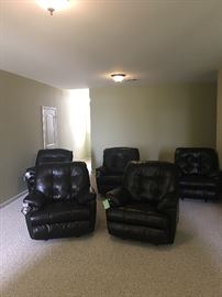 5 brand new recliners with tags still on