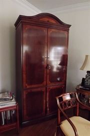 Elegant inlaid armoire 