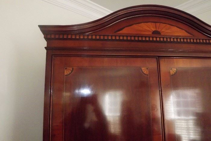 Elegant inlaid armoire
