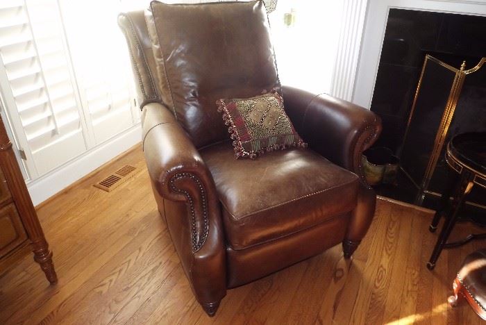 Leather reclining chair