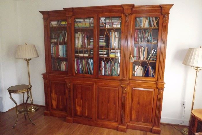 Englishman's Fine Furniture Wall Unit Bookshelf (8 feet wide, 18 inches deep, 86 inches tall)
