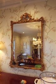 Stunning gilt mirror