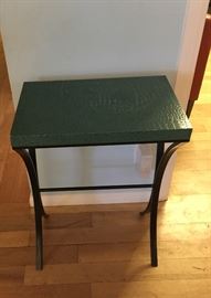 Turquoise side table