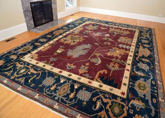 BUY IT NOW--Lot #200, Tufenkian Tibetan Area Rug, 100% Unbleached Wool, Hand-Knotted, (approx. 14'4" x 11'1"),  $3,500