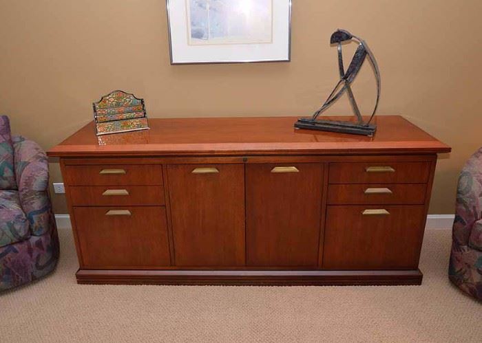 BUY IT NOW--Lot #216, Contemporary Executive Office Credenza, $300 