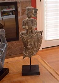 BUY IT NOW--Lot #222, Sculpture Asian Figure on Stand, $60