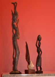 Wood Carved Sculptures (Asian & African)