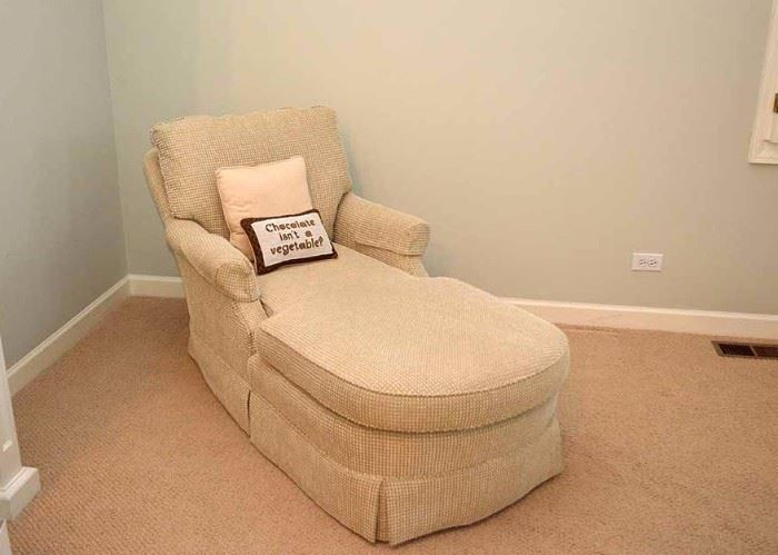 BUY IT NOW--Lot #232, Neutral Chaise Lounge, $200
