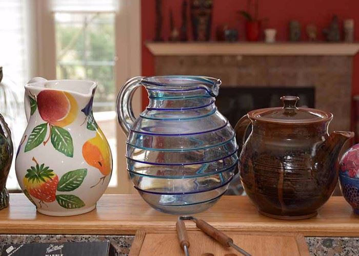 Ceramiic Pitcher, Glass Pitcher, Teapot