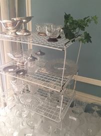 Stemware and silver plate selections