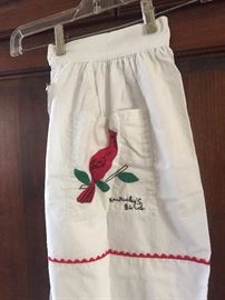 One of several vintage aprons