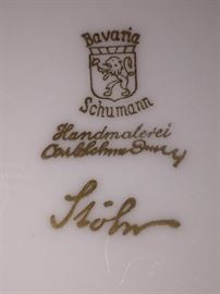 Handpainted Schumann Bavarian china