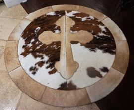 Hide area rug