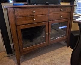 Stereo electronics cabinet