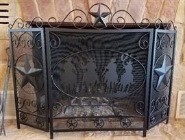 Fireplace screen