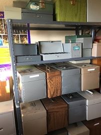 File boxes, storage, shelving