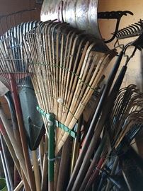 Yard tools, rakes