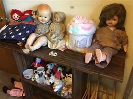 Vintage dolls & toys