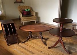 Miscellaneous antique accent tables