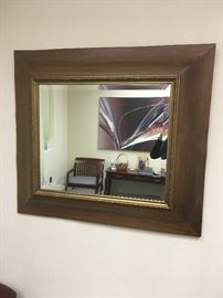 framed mirror 32 x 36