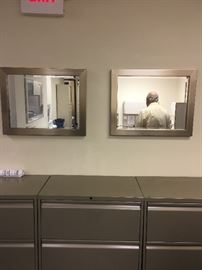 22x28 . 2 frames mirrors