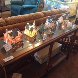 Lighted Christmas Village with accessories