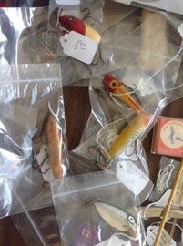 Lures, mostly vintage