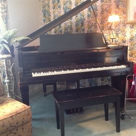 Better shot of the 1898 Weber baby grand piano