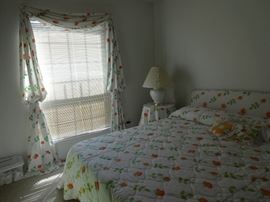 King bedding and matching drapes