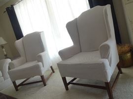 White Wingback Chairs