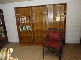 More bookcases and solid iron chair