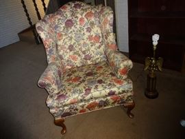 Floral wingback