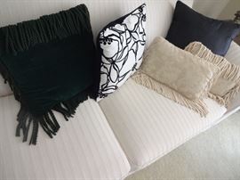 Throw pillows (sofa not for sale)