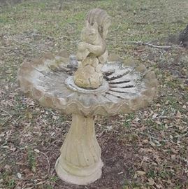 Squirrel and Water Fountain sold separately