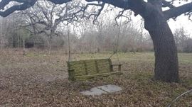 Wooden Oak Tree Swing