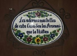 Wall Plaque entrance to home